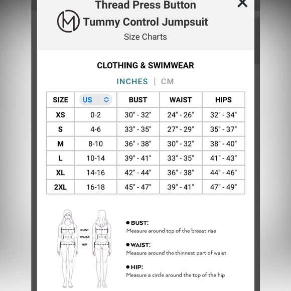 Women’s Thread Press Button Tummy Control Jumpsuit Medium. Only worn once. - Picture 11 of 12